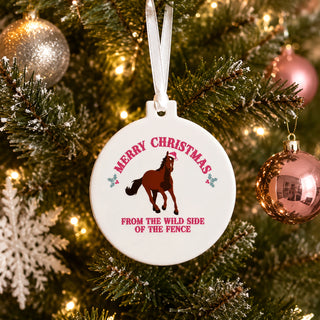 Merry Christmas 3.5" Ceramic Ornament