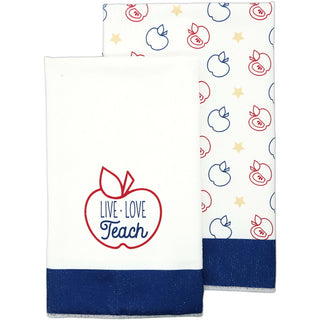 Live. Love. Teach. Tea Towel Gift Set (2 - 19.75" x 27.5")