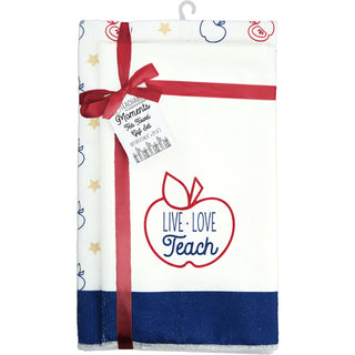 Live. Love. Teach. Tea Towel Gift Set (2 - 19.75" x 27.5")