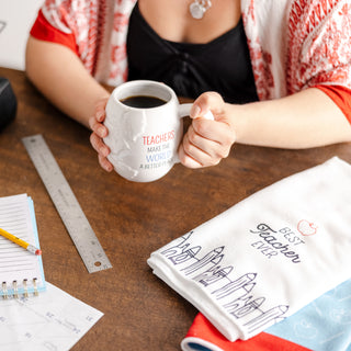 Best Teacher Ever Tea Towel Gift Set (2 - 19.75" x 27.5")
