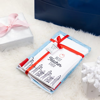 Best Teacher Ever Tea Towel Gift Set (2 - 19.75" x 27.5")