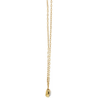 Middle School Crystal 16"-17.5" Gold Plated Necklace