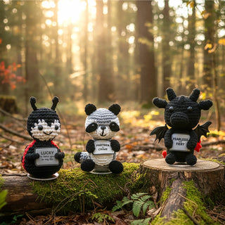 Raccoon Crocheted Mini