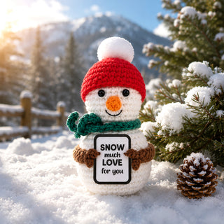 Snowman Crocheted Mini Collectable