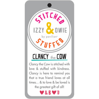 Clancy the Cow 10" Cow Stuffed Animal/Door Stopper