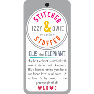 Elis the Elephant 9.5" Elephant Stuffed Animal/Door Stopper