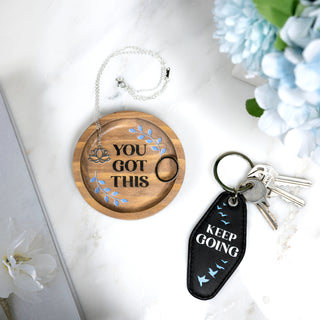 You Got This 3.5" Wood Keepsake Dish