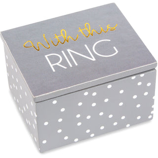 Ring 2.25" x 2" x 1.5" MDF Keepsake Box