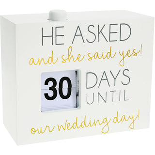 Wedding Day 4.5" Countdown Calendar