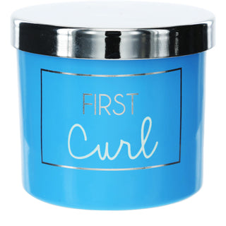 First Curl Blue 2.5" Glass Memory Box