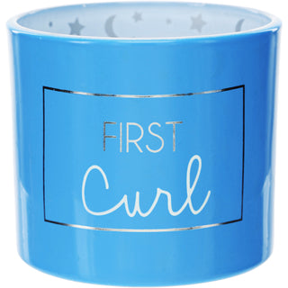 First Curl Blue 2.5" Glass Memory Box