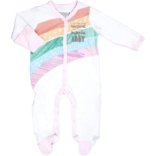 My Sunshine 0-6 Months Pink Trimmed Sleeper