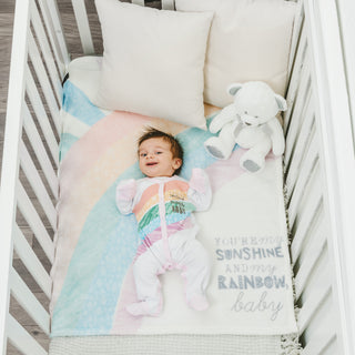 My Sunshine 0-6 Months Pink Trimmed Sleeper