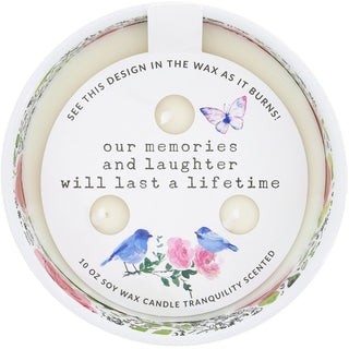 Friends 10 oz 100% Soy Wax Reveal, Triple Wick Candle Scent: Tranquility