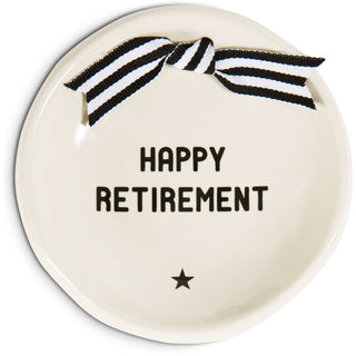 Retirement 4.25" Diameter Round Keepsake Dish