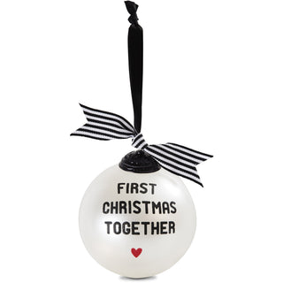 First Christmas Together 4" Glass Ornament