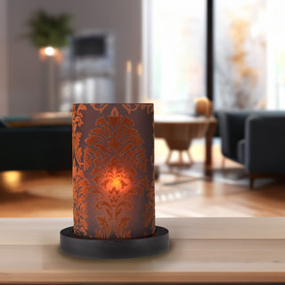 Chocolate Candle Holder 6.5" Cylinder with Base