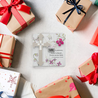 Love 3" x 3" Self-Standing Plaque