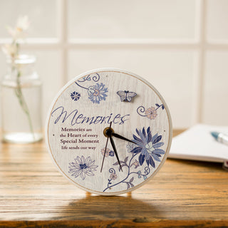 Memories 6" Self-Standing Round Clock