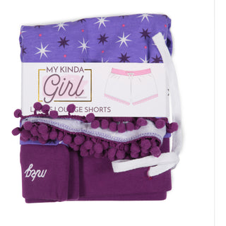 Party Girl Purple Ladies Lounge Shorts