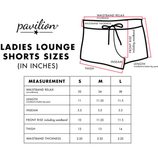 Party Girl S Purple Ladies Lounge Shorts