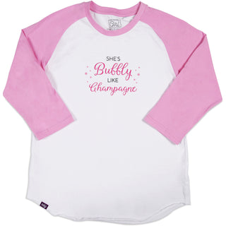 Girly Girl S - 3/4 Length Sleeve Ladies T-Shirt