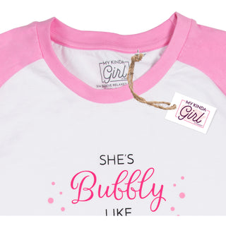 Girly Girl S - 3/4 Length Sleeve Ladies T-Shirt