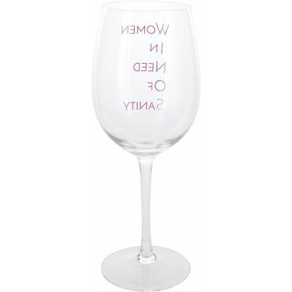 W. I. N. O. S. 12 oz Crystal Wine Glass