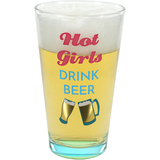 Hot Girls 16 oz Pint Glass Tumbler