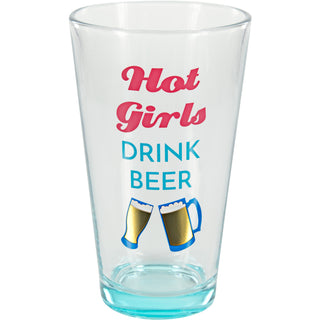 Hot Girls 16 oz Pint Glass Tumbler