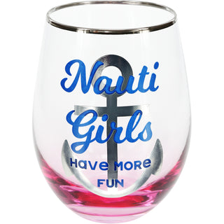 Have More Fun 18 oz Stemless Wine Glass