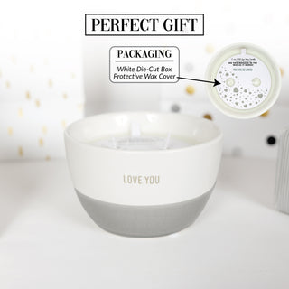 Love You 11 oz - 100% Soy Wax Reveal Double Wick Candle
Scent: Tranquility