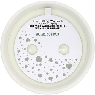 Love You 11 oz - 100% Soy Wax Reveal Double Wick Candle Scent: Tranquility