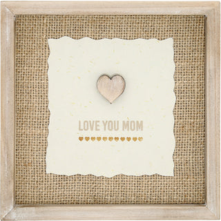 Love You Mom 5.5" MDF Plaque