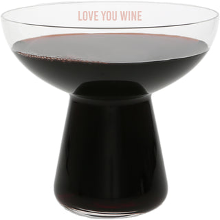 Love You Wine 15 oz Cocktail Glass