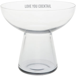 Love You Cocktail 15 oz Cocktail Glass