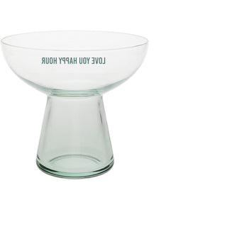 Love You Happy Hour 15 oz Cocktail Glass
