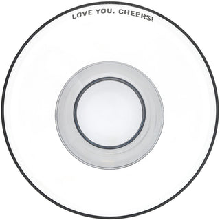 Love You. Cheers! 15 oz Cocktail Glass