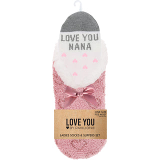 Love You Nana Slipper Sock Gift Set