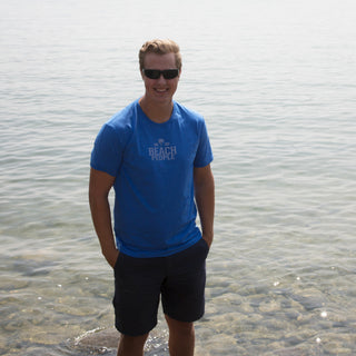 Beach People Small Blue Unisex T-Shirt