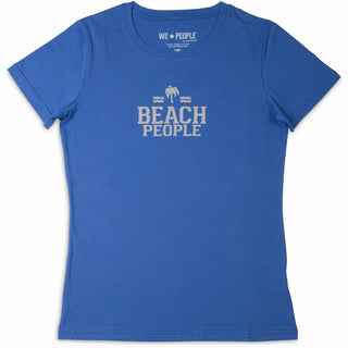 Beach People Double Extra Large Blue Women's T-Shirt