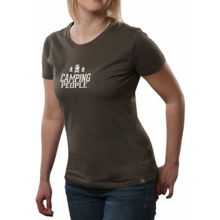 Camping People Dark Green Women's T-Shirt