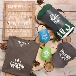 Camping People Dark Green Women's T-Shirt