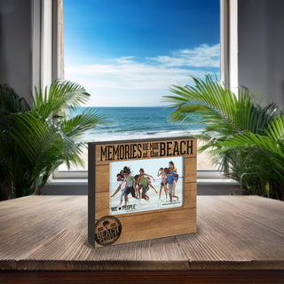 Beach People 6.75" x 7.45" Frame (holds 4" x 6" photo)