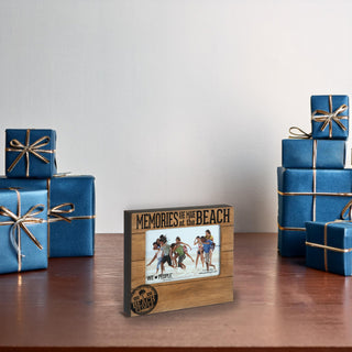 Beach People 6.75" x 7.45" Frame (holds 4" x 6" photo)