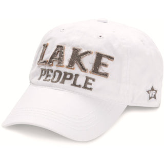 Lake People White Adjustable Hat
