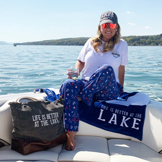 Lake People White Adjustable Hat