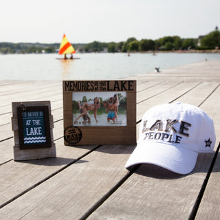 Lake People White Adjustable Hat