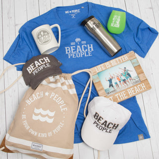 Beach People Dark Gray Adjustable Hat