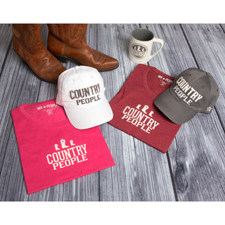 Country People White Adjustable Hat